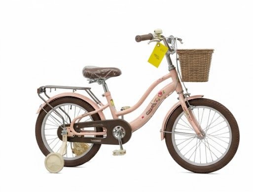 Raccoon Bicycle With Basket 16 Inch Pink TN24R74 16IN - Colorland Toys