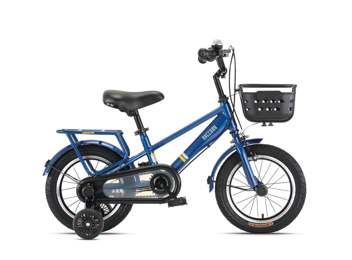 Raccoon Bicycle With Basket 18 Inch Blue TN24R94 — image 1