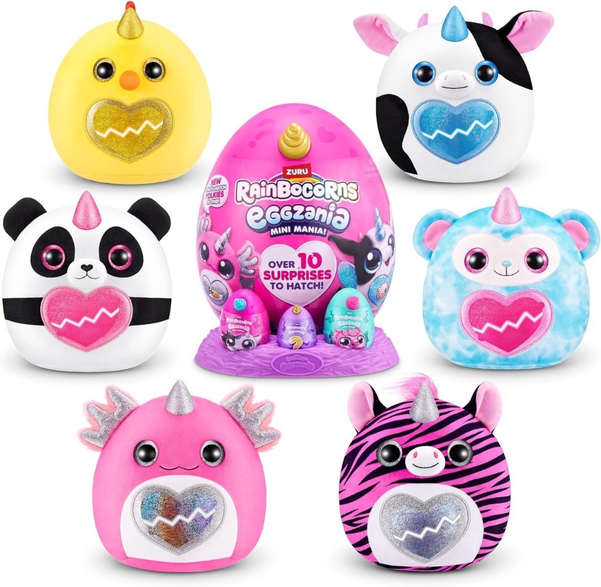Rainbocorns Eggzania Mini Mania Plush Surprise ZUR - 9296 - Colorland Toys