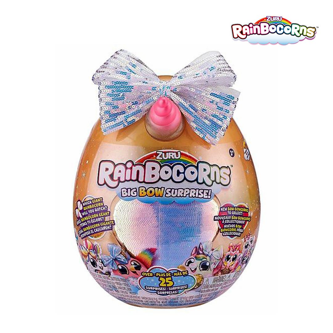 Rainbocorns Plush Big Bow Surprise Unicorn S1- 9209-ZU - Colorland Toys