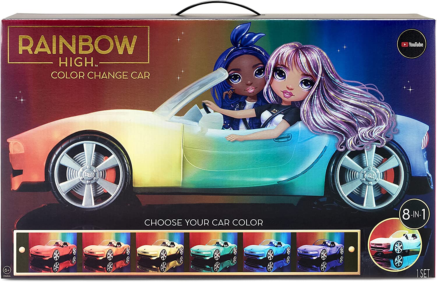 Rainbow High Convertible Colour Change Car Playset MGA - 574316 - Colorland Toys