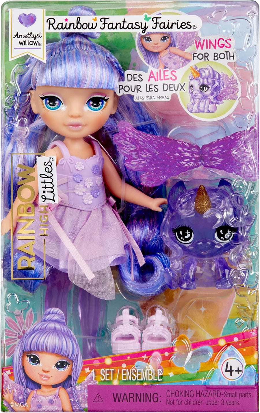 Rainbow High Littles Rainbow Fantasy Fairies Doll Amethyst MGA-123491 — image 2