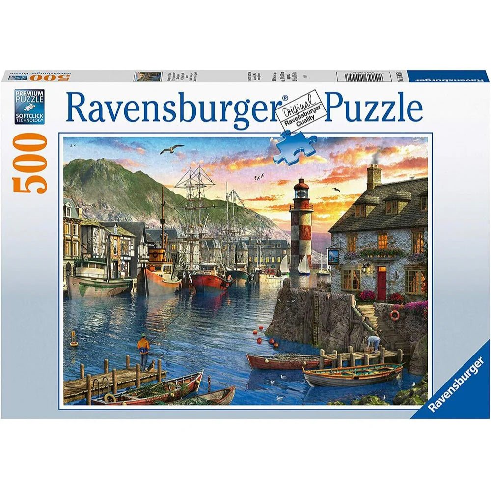 Ravensburger 2D Puzzle Sunrise at the Port 500pcs 15045 - 8 - Colorland Toys