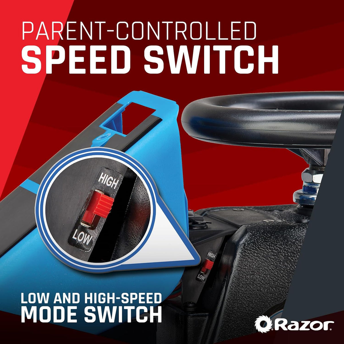عربة Razor Crazy Cart Shift 2.0 زرقاء 25173840 — image 11