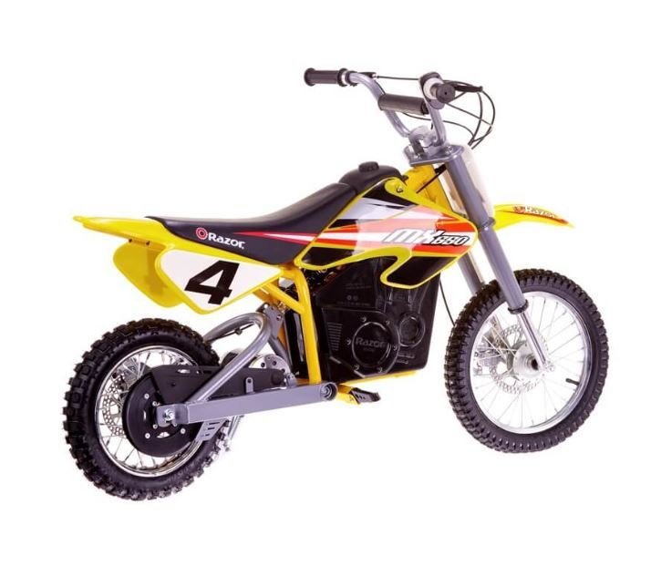 Razor MX650 Dirt Rocket Electric Motocross Bike - Yellow - Colorland Toys