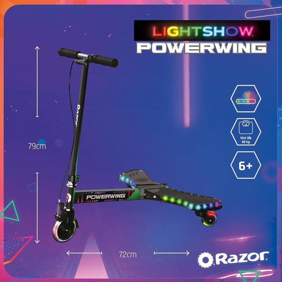 Razor PowerWing Lightshow Caster Scooter 20073315 — image 9
