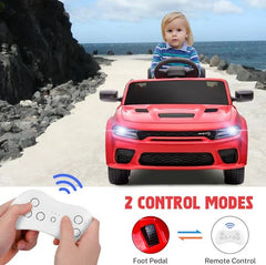 Ride On Car Dodge Challenger SRT 12V/2M, Red - Colorland Toys
