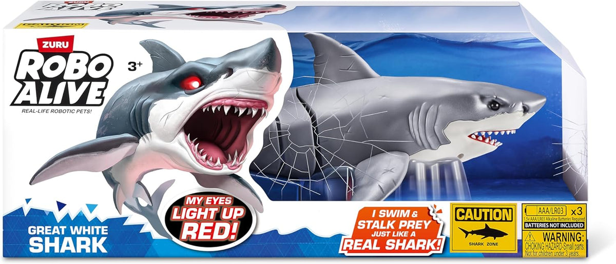 Robo Alive Shark Attack Great White Shark Series-1 71126 — image 2