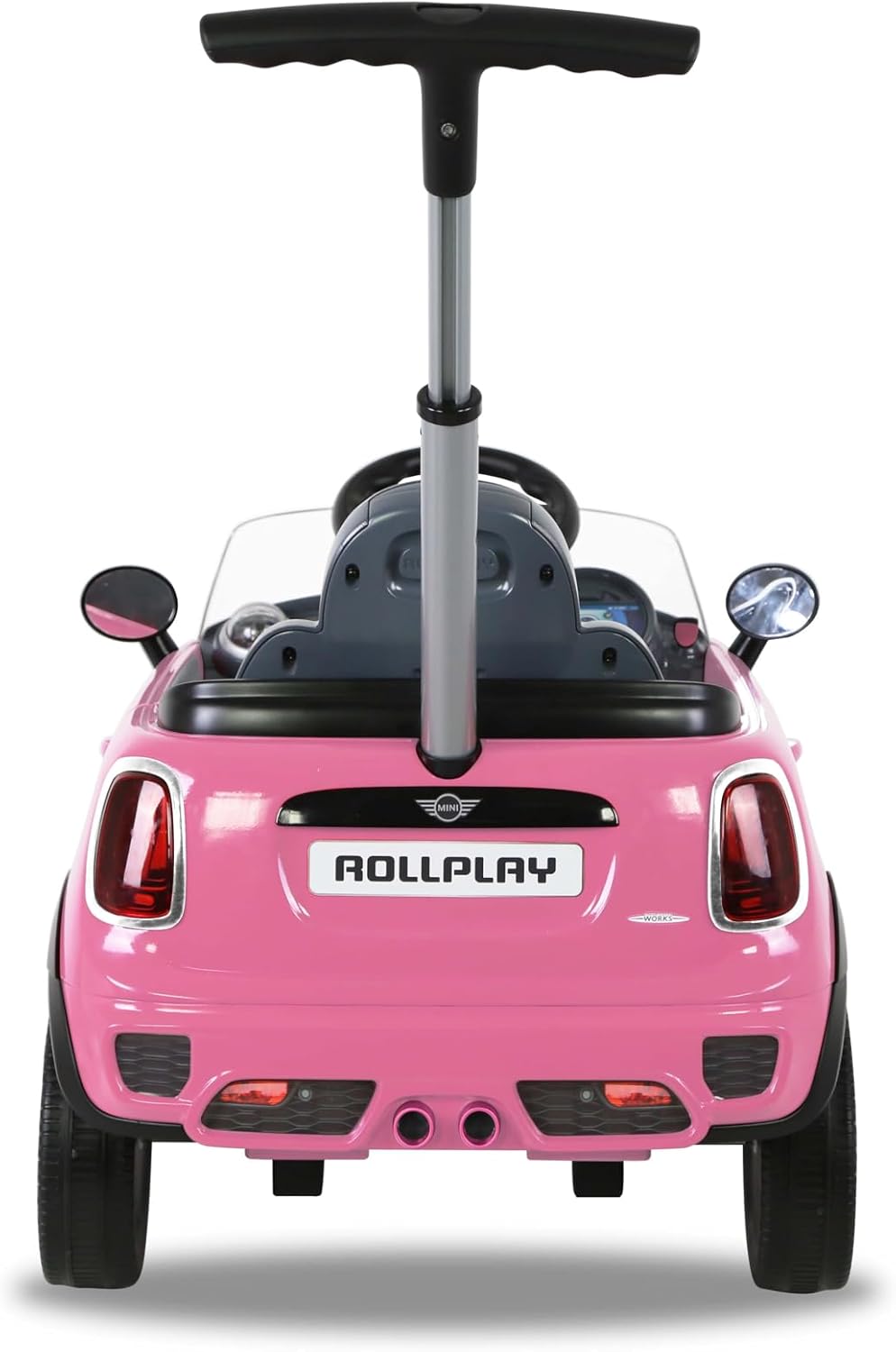 Rollplay MINI Cooper Ride-On Push Car Buggy, Pink for Toddlers - Colorland Toys