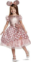 Rose Gold Minnie Deluxe Child Girl Costume, Medium (7-8)