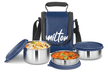Round Lunch Box & Lunch Bag Set 3pc 3355