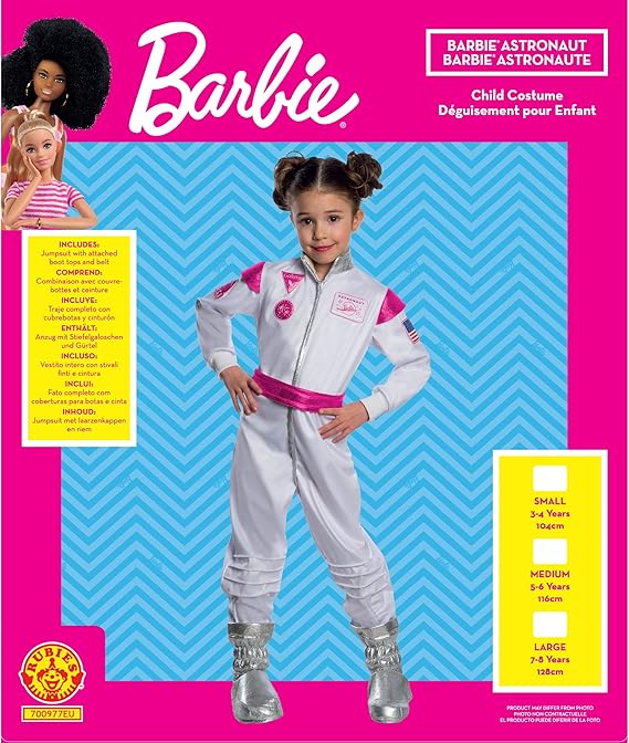 Rubies Barbie Astronaut Costume Small 700977-S — image 6