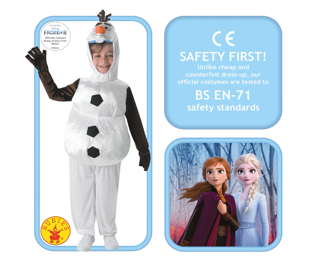 Rubies Disney Frozen Olaf Child Costume Medium 610367 - M - Colorland Toys