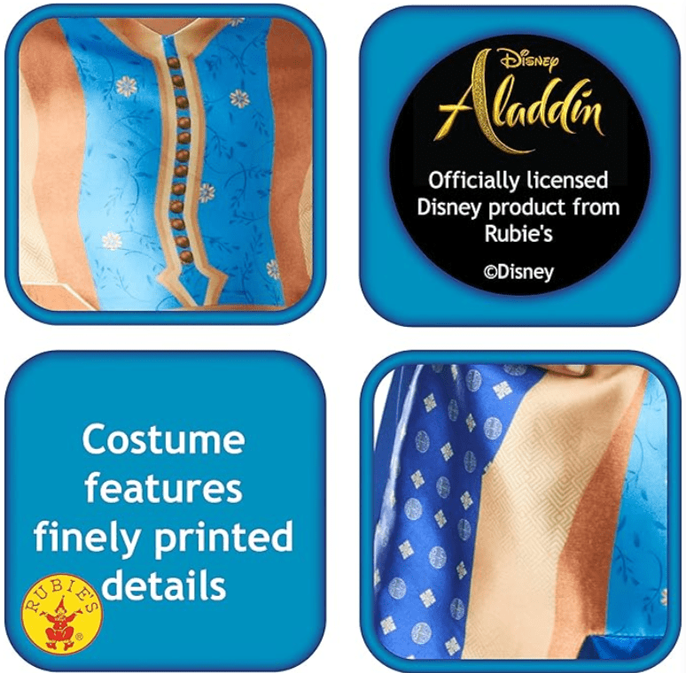 Rubies Disney Live Action Aladdin Genie Costume 300314 - 9 - 10 - Colorland Toys