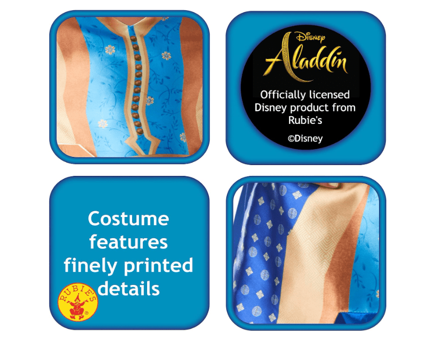 Rubies Disney Live Action Aladdin Genie Costume Medium 300313-M — image 3