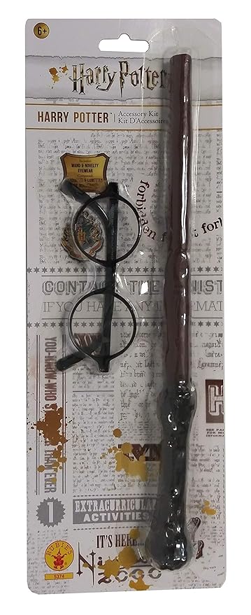 Rubies Harry Potter Blister Kit - Wand & Glasses 5374 - Colorland Toys