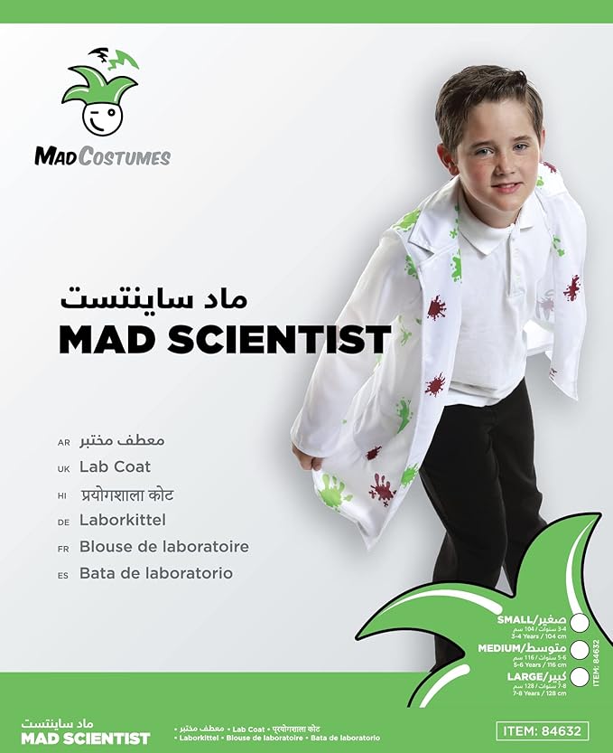 Rubies Mad Scientist Costume Small 84632 - S - Colorland Toys