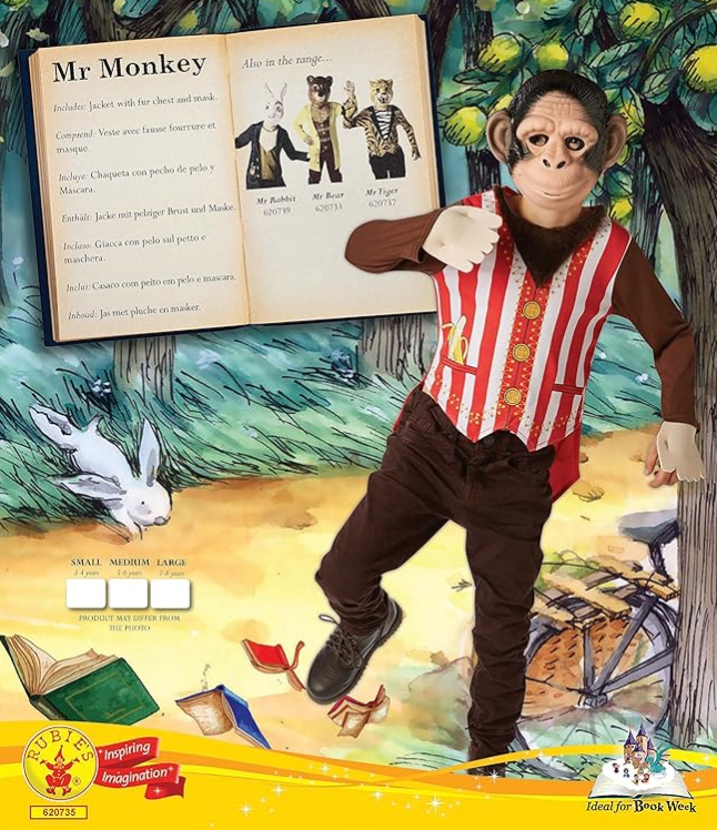 Rubies Mr Monkey Fancy Dress Medium 620735-M — image 2