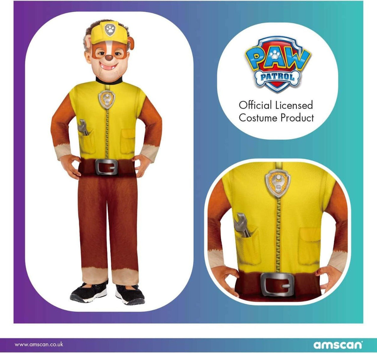 Rubies Paw Patrol Rubble Costume 3-4 — image 1
