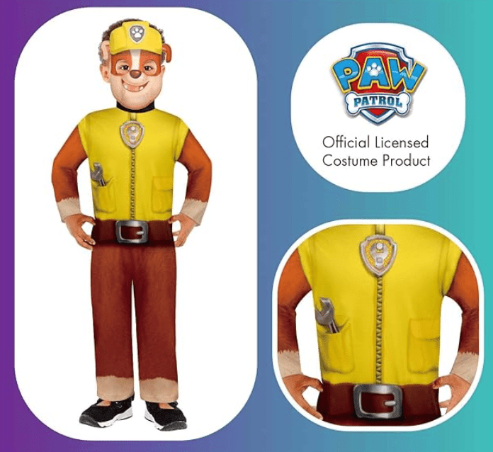 Rubies Paw Patrol Rubble Costume 4-6 — image 1