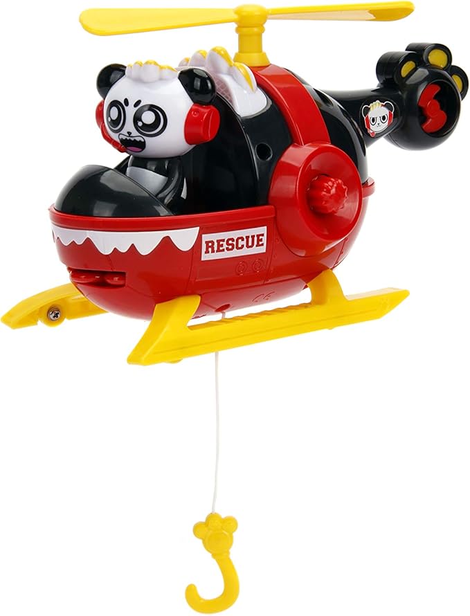 Ryan's World Rescue Helicopter and Panda Figure 253193001 - Colorland Toys