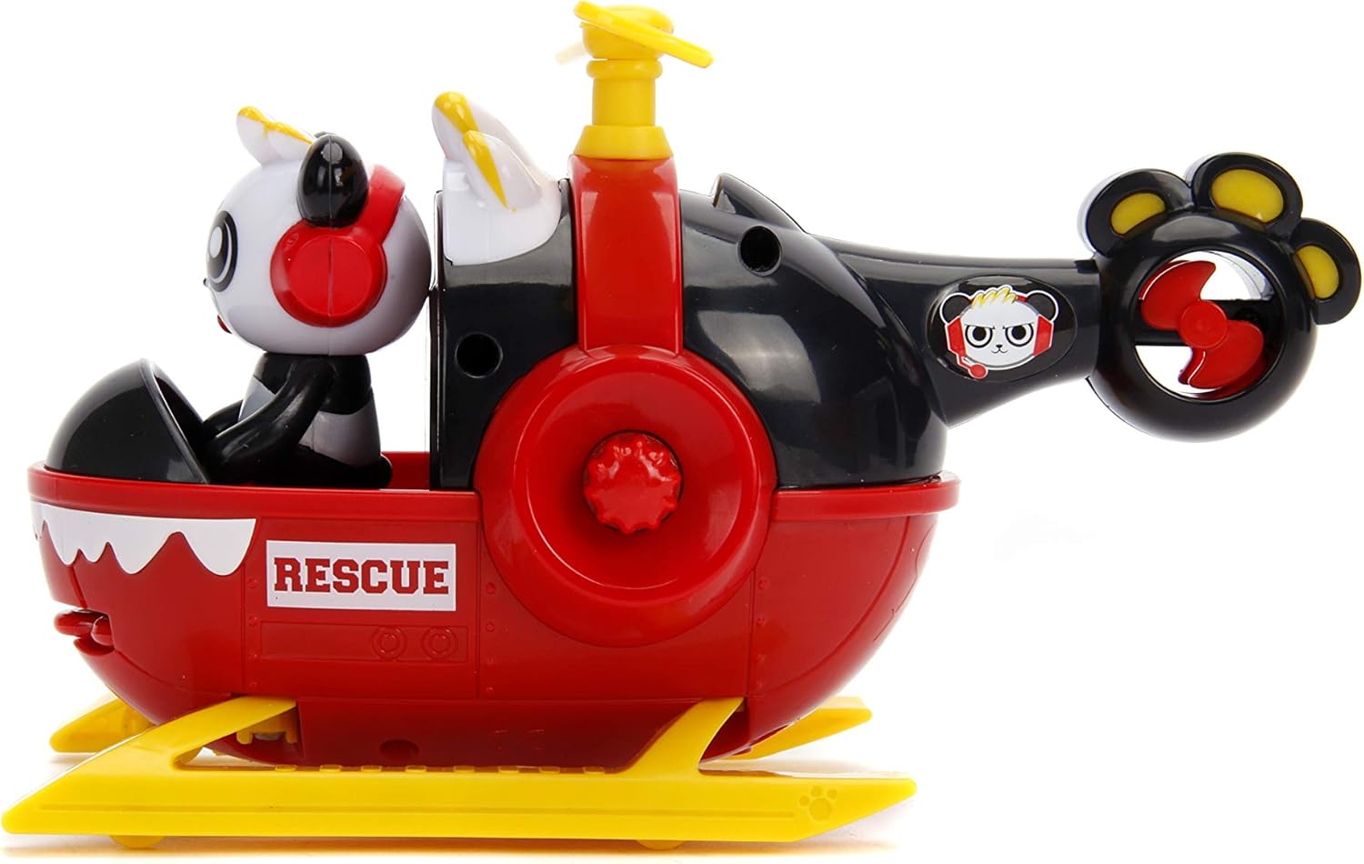 Ryan's World Rescue Helicopter and Panda Figure 253193001 - Colorland Toys