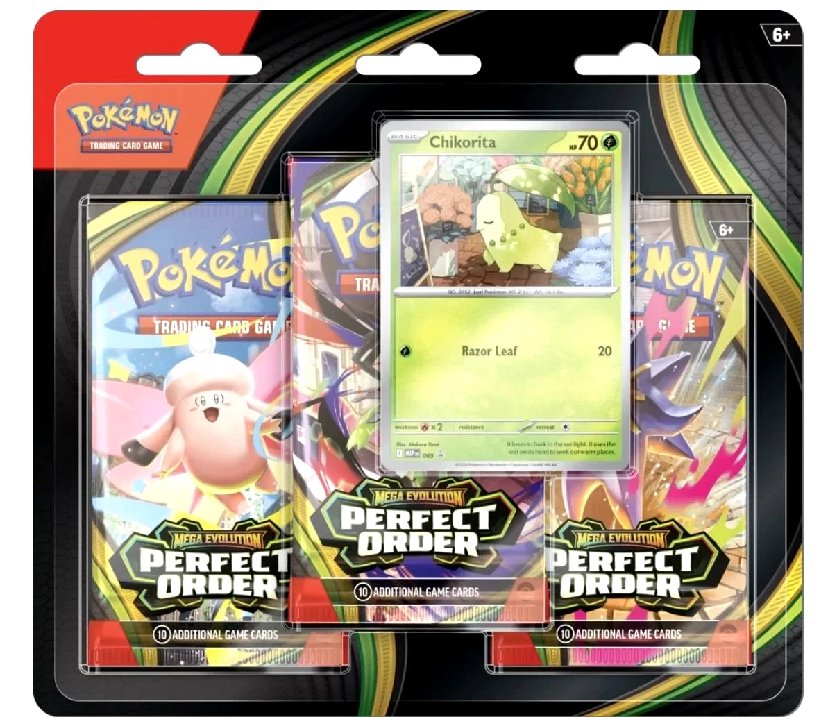 Pokémon TCG Mega Evolution Perfect Order 3 Booster Pack Blister - Colorland Toys