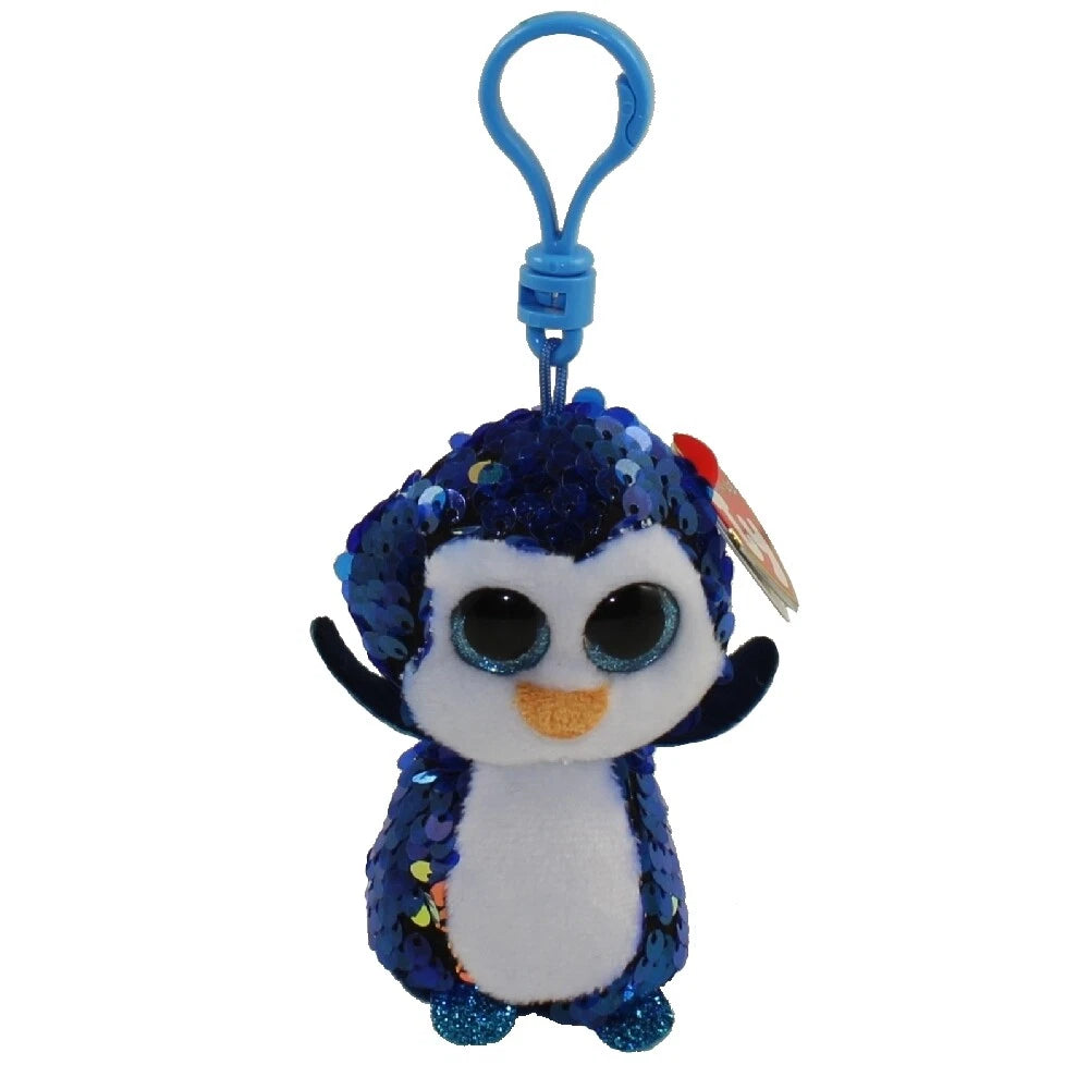 TY Flippables Plush Clip Sequin Penguin Blue 3in 35302 — image 1