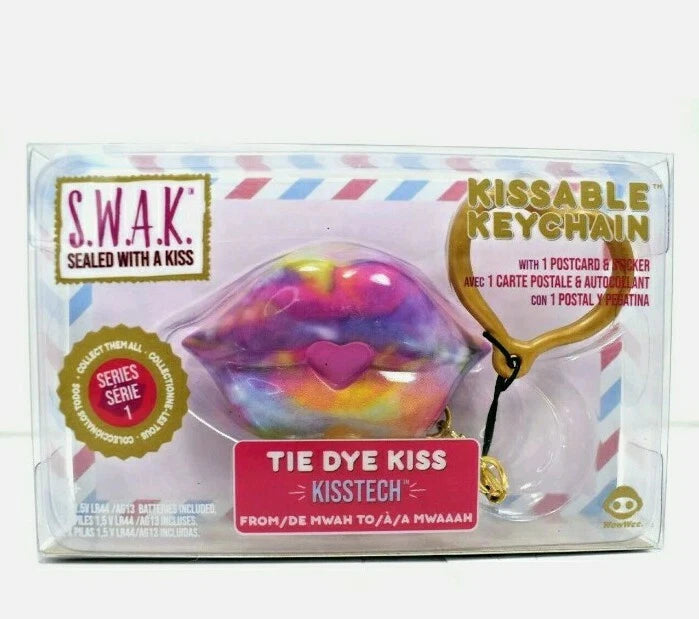 S.W.A.K Mothers Day Kiss New TIE DYE KISS Keychain 4110 — image 1