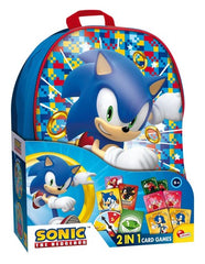 Lisciani Sonic Backpack 2 In 1 Card Games 104536