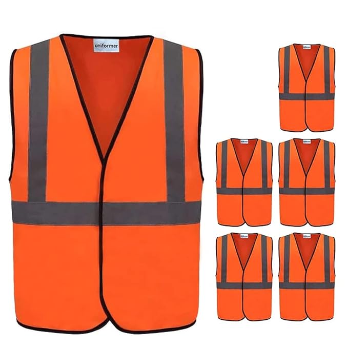 SAFETY JACKET ORANGE MEDIUM — image 1