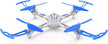 Sam Toys 4-Channel Auto Hover RC Stunt Drone-Blue/Orange X15T