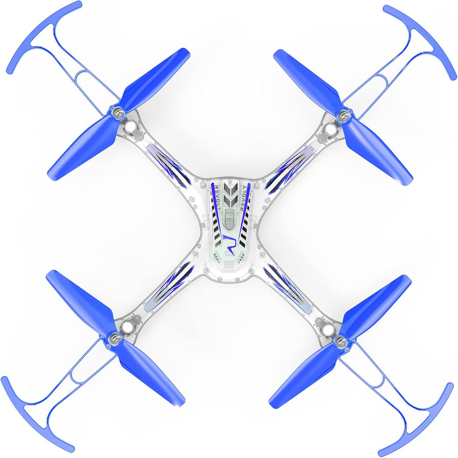Sam Toys 4-Channel Auto Hover RC Stunt Drone-Blue/Orange X15T — image 5