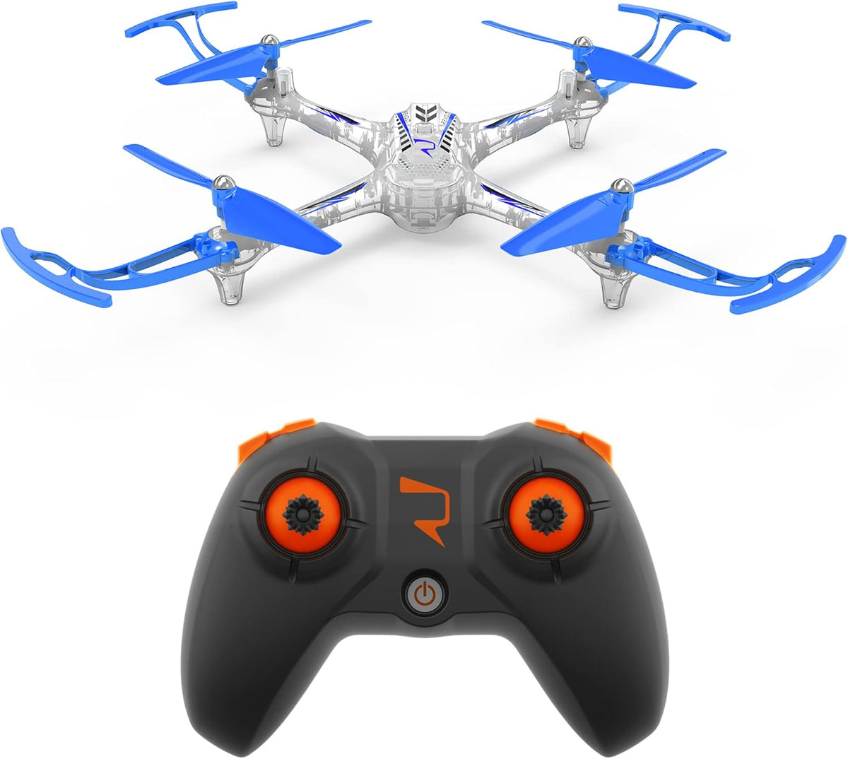 Sam Toys 4-Channel Auto Hover RC Stunt Drone-Blue/Orange X15T — image 6