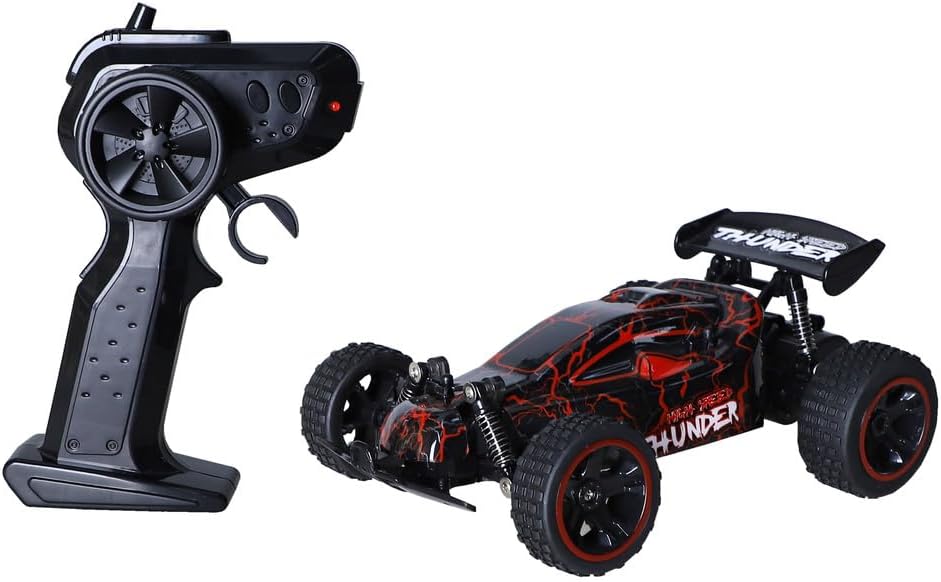 SAM TOYS Luminous 1:18 Racing RC Car – 2.4GHz, 3 Light Modes, Red — image 3