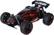 SAM TOYS Luminous 1:18 Racing RC Car – 2.4GHz, 3 Light Modes, Red