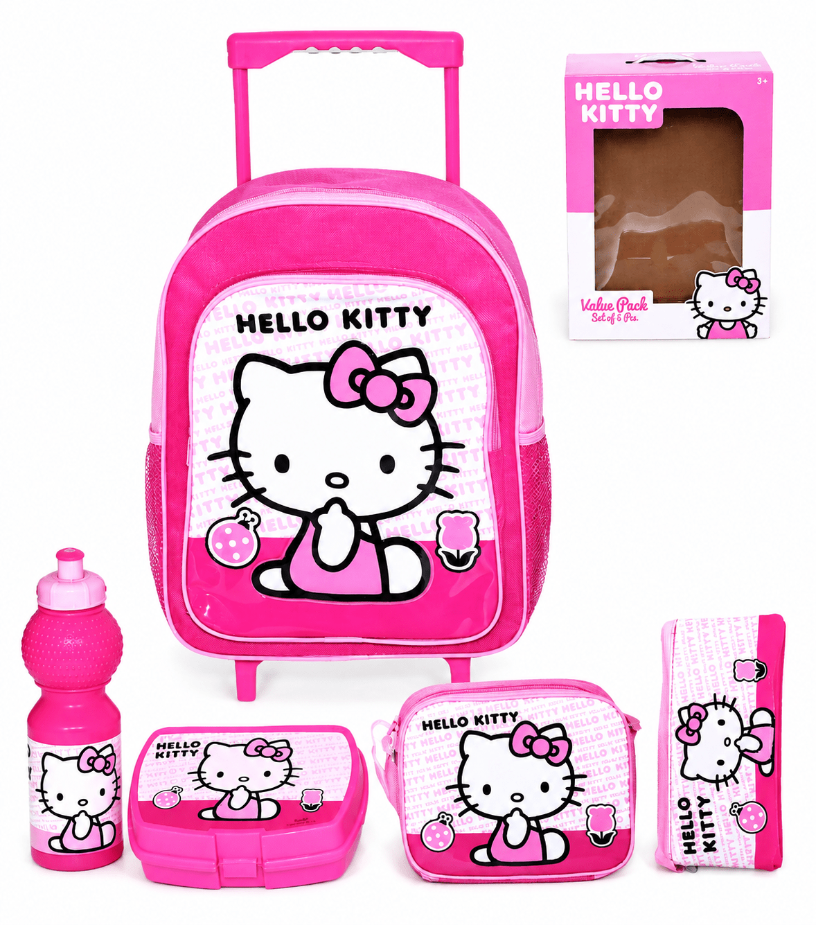 Sanrio Hello Kitty 5 In 1 Trolley Bag 14-Inch FKVPT14-405 - Colorland Toys
