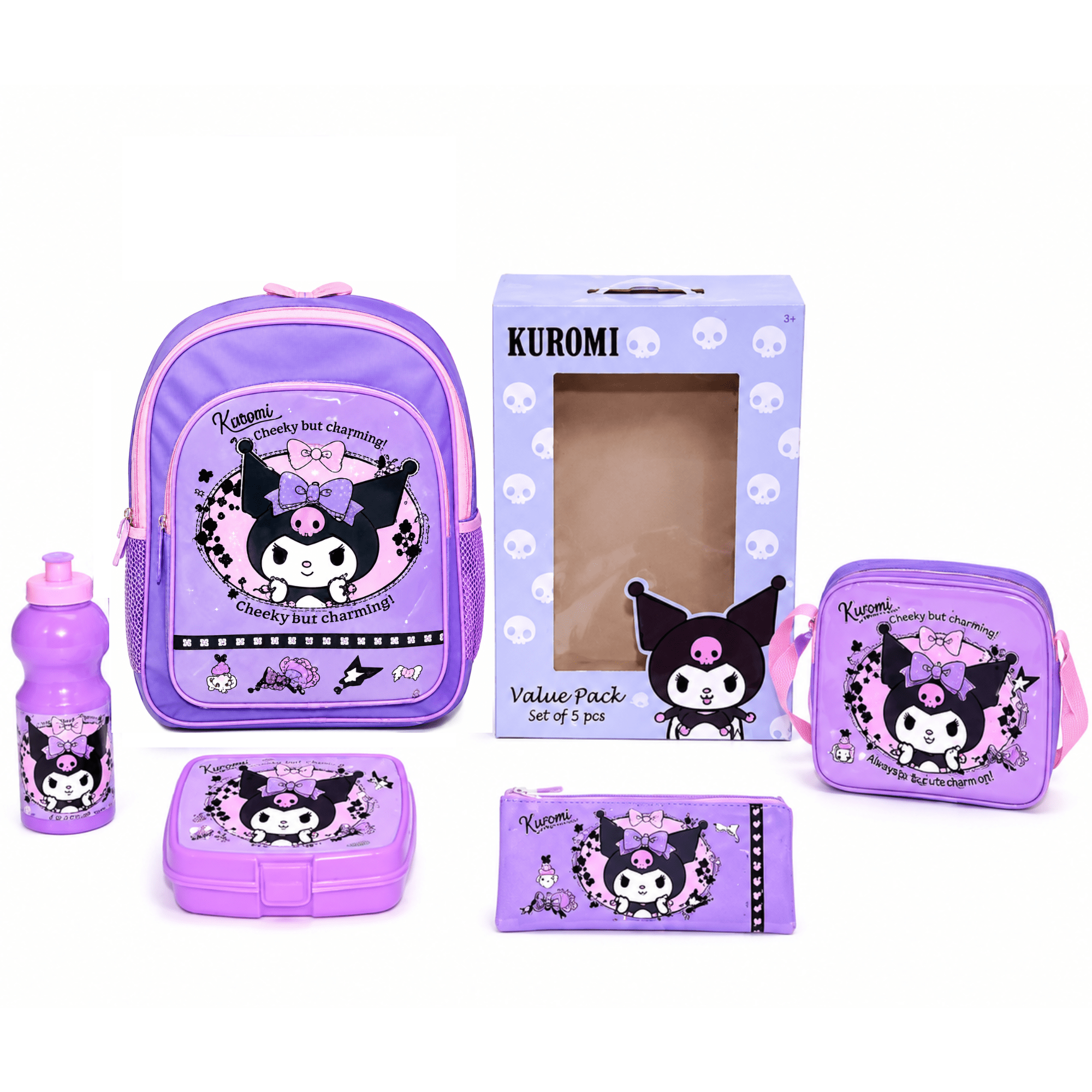 Sanrio Kuromi 5 In 1 Backpack 14-Inch FKVPB14-406 - Colorland Toys