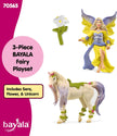 Schleich bayala Fairy Sera with Blossom Unicorn Toy, Ages 5+