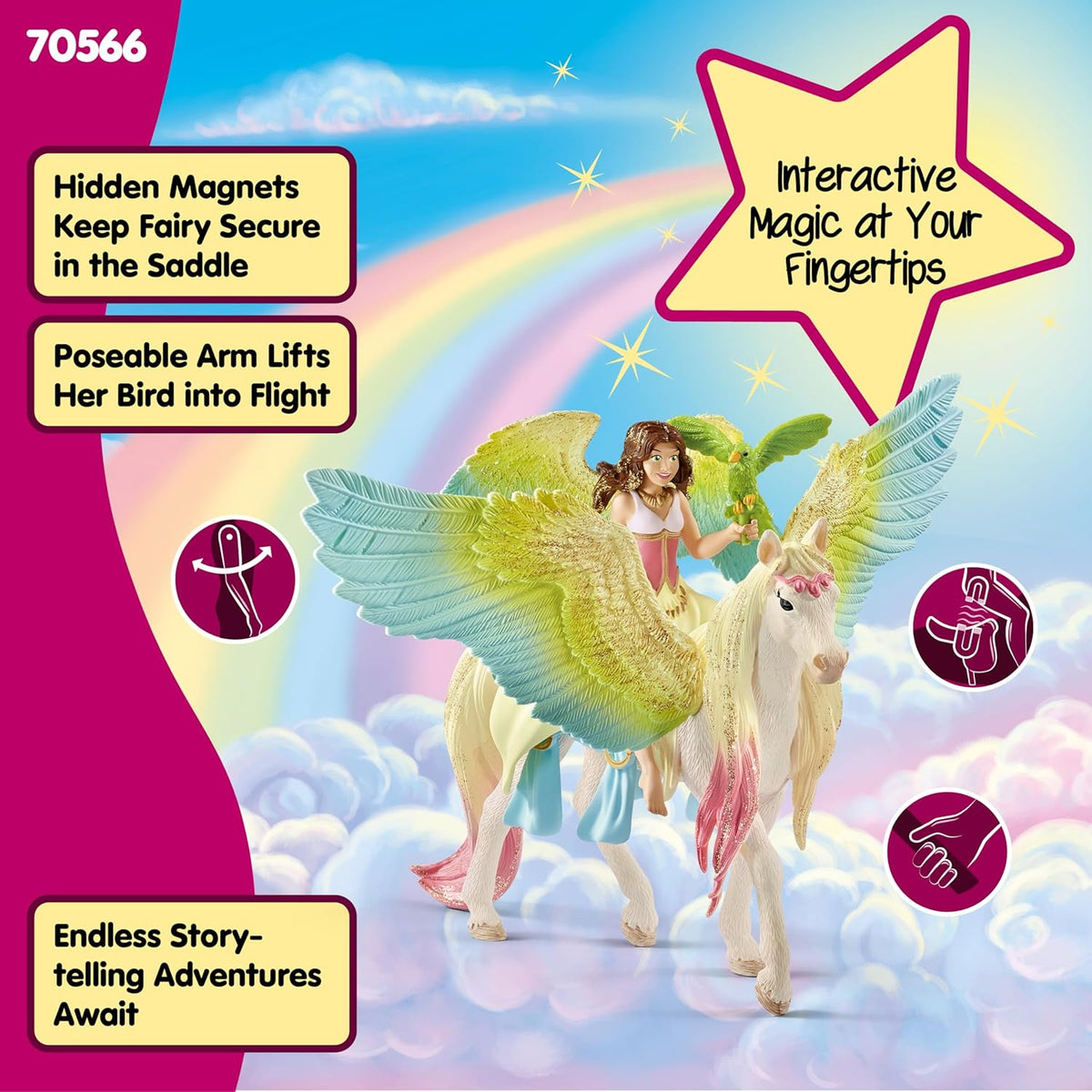 Schleich Bayala Surah & Pegasus 3-Piece Fairy Toy Set | Ages 5+ — image 5