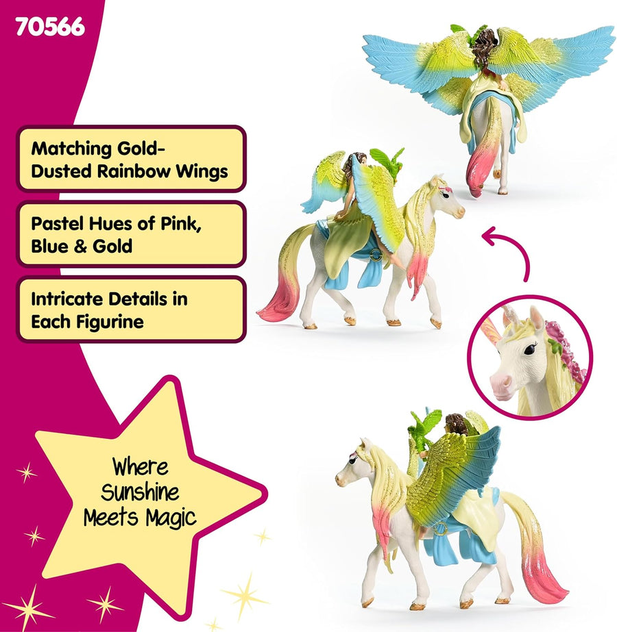 Schleich Bayala Surah & Pegasus 3-Piece Fairy Toy Set | Ages 5+ — image 3