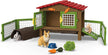Schleich Farm World 17pc Rabbit Cage Playset for Kids Ages 3+