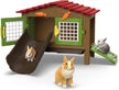 Schleich Farm World 17pc Rabbit Cage Playset for Kids Ages 3+