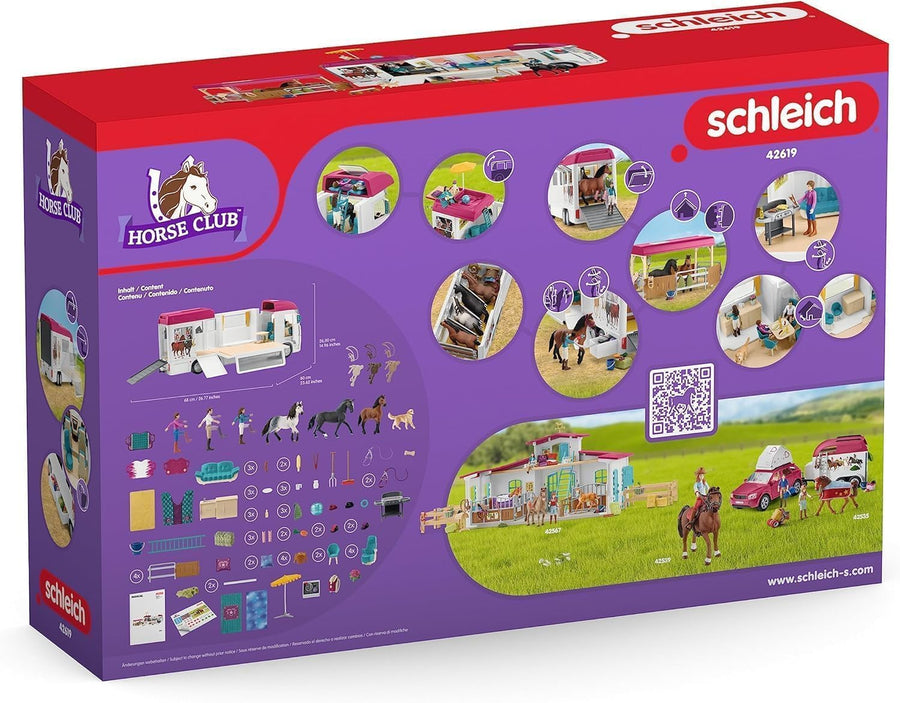 Schleich Horse Club 227PC Lisa Transporter Playset – Horse Toy Set — image 8