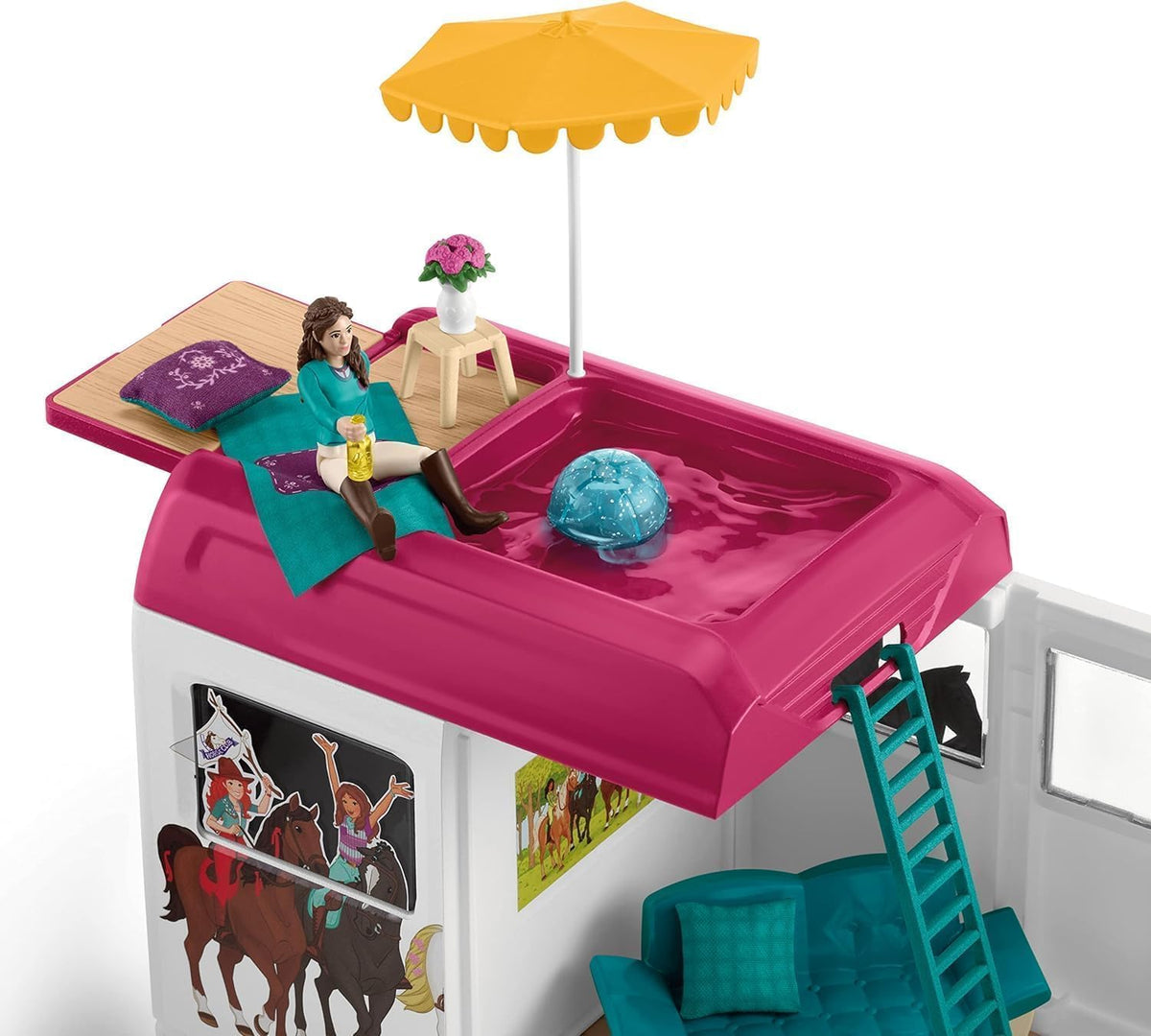 Schleich Horse Club 227PC Lisa Transporter Playset – Horse Toy Set — image 2