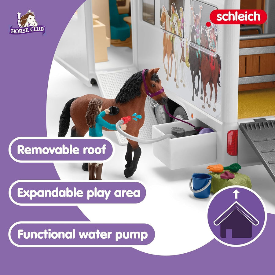 Schleich Horse Club 227PC Lisa Transporter Playset – Horse Toy Set — image 3