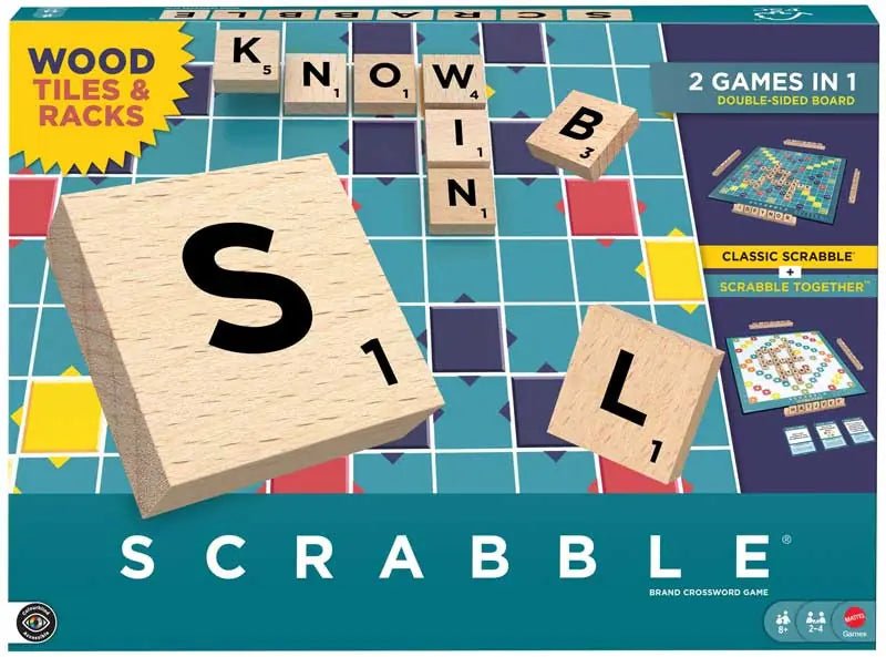 Scrabble Wooden Tiles English JGR61 - Colorland Toys