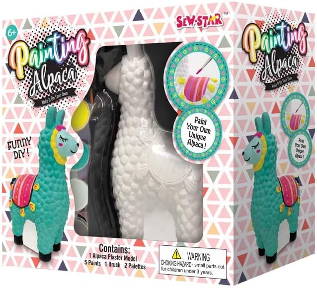 Sew Star Paint Your Own Alpaca Plaster SS - 18 - 060 - Colorland Toys