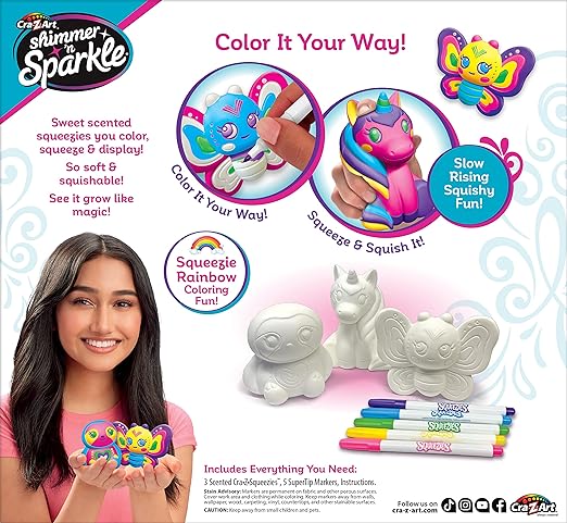 Shimmer N Sparkle Color Your Own Squeezie Fun SNS - 65586 - Colorland Toys