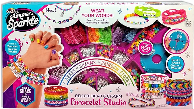 Shimmer N Sparkle Deluxe Bead & Charm Bracelet Studio SNS-65592 — image 1